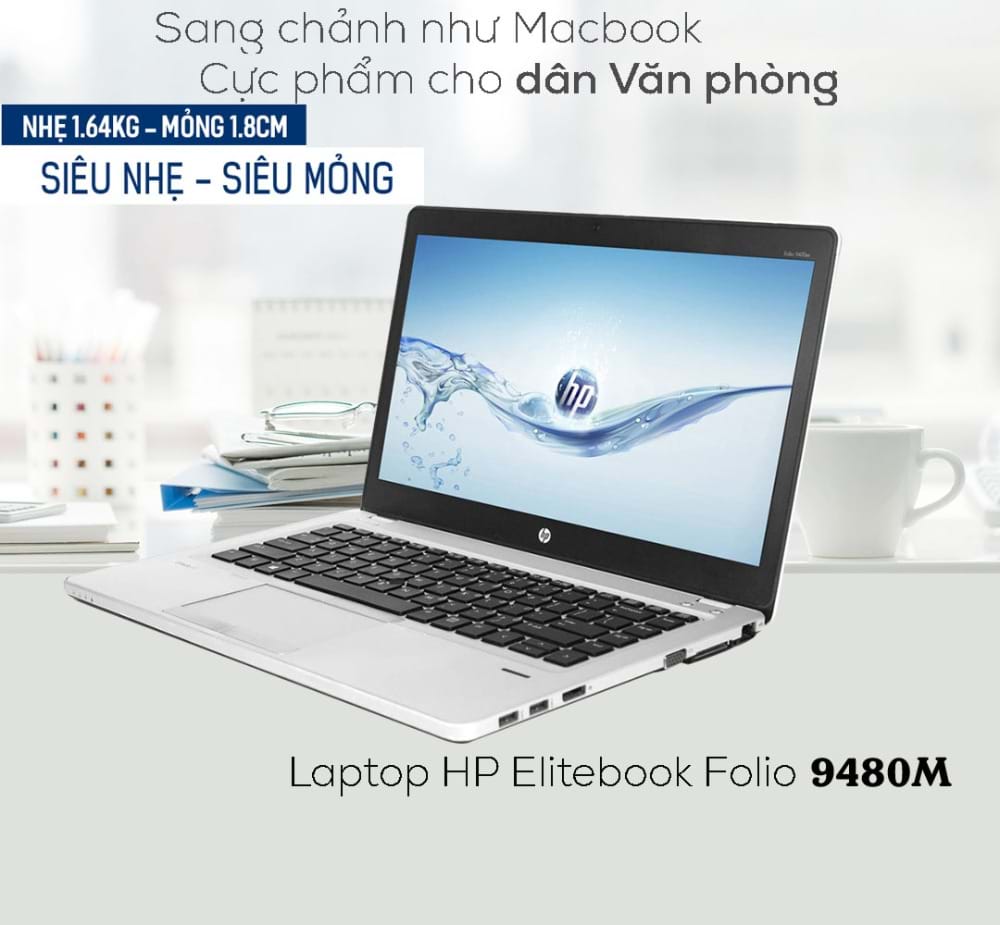 Laptop HP EliteBook Folio 9480M Core i5-4310U/ 4 GB RAM/ 180 GB SSD/ Intel HD Graphics 4000/ 14 HD