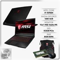 Laptop MSI GF63 Thin 10SC 020VN i7 10750H 1650 512GB 144Hz 8GB